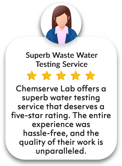 Chemserve Laboratory wastewater testing service customer testimonial